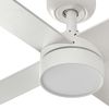 Ventilateur de plafond RUDDER L blanc/bois Led connecté WIZ + télécommande