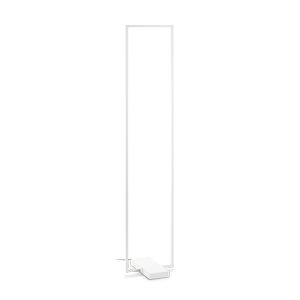 Lampadaire FRAME avec profilé aluminium plat rectangulaire Led finition Blanc mat 