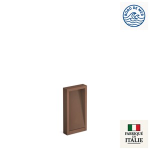 Borne rectangulaire profil aluminium IP66 ARKE Full 400 24V marron rouille