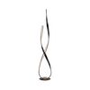 Lampadaire LINDA avec variateur ruban Led spiralé finition Rouille
