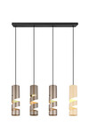 STREAM – Suspension 4xGU10 métal multicolore réf. 364000417