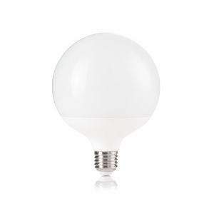 Globe opale blanc 125mm LED 18W E27 4000°K lumière blanche