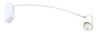 Spot patère blanc sur tige d'ARIC avec ampoule Gu10 4.6W  JUDY