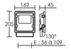 Projecteur extérieur Led ARIC noir 45W IP65 2400°k