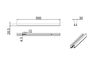 Rail noir 50cms série DUOline de TrioLighting