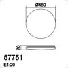 Plafonnier Ø480 opale étoilé Led connecté  CCT