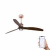 JUST FAN – Ventilateur plafond design industriel avec LED 16W et gestion WiZ Smart