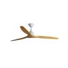 Ventilateur de plafond ALO L blanc/bois et télécommande