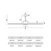 Ventilateur plafond KAUAI XXL marron/bois avec télécommande connecté Wiz