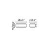 Applique rectangulaire pour allée/terrasse STICKER finition Anthracite