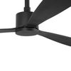 AMELIA ventilateur plafond design noir – connecté WIZ, télécommande, 6 vitesses, pour pièces 17–28 m²