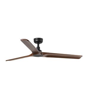 Ventilateur de Plafond HEYWOOD L – Faro – Bois Foncé, DC Silencieux, Télécommande