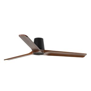 Ventilateur de Plafond HEYWOOD TUB L –Faro– Noyer foncé, DC Silencieux, Télécommande