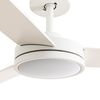 Ventilateur de plafond BARTH L blanc LED et télécommande