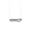 Ideal Lux Waves-1 SP noir - Suspension LED forme ondulée 94 cm noir mat