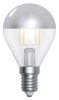 Sphérique calotte argent filament LED 4W E14 Girard Sudron