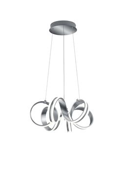 Suspension aluminium brossé CARRERA LED de TrioLighting