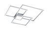 Plafonnier 3 carrés nickel mat LED HYDRA de TrioLighting