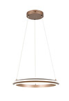 Suspension LED TRIO AMADOR 331010165 - Forme ronde, café, 34 W, CCT et hauteur réglable