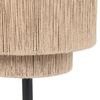 Lampe à poser SMILLA avec abat-jour finition Corde et noir