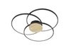 Plafonnier noir Led SEDONA 3 cercles TrioLighting