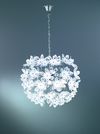 Lustre BLOWBALL chrome et blanc de Triolighting