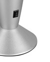 Lampe à lave LED Vesuv - Pied Gris Titane, Liquide Clair & Lave Rouge