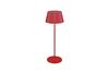 Lampe nomade rechargeable SUAREZ abat-jour plissé rouge