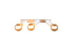 Réglette 3 Spots LYNAR Blanc Mat et Bois E27 - R86663031