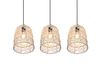 Lustre LOVIS avec 3 abat-jour en rotin tressé de TrioLighting