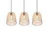 Lustre LOVIS avec 3 abat-jour en rotin tressé de TrioLighting