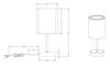 Lampe noire et abat-jour BURTON de Triolighting