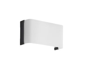 Applique Led noire et blanche avec diffuseur satiné TOIS