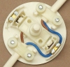 Interrupteur à pied vieil or 65mm  pour lampe et lampadaire