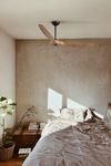 Ventilateur plafond MOREA L noir/erable connecté WIZ télécommande