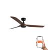Ventilateur de Plafond PUNT noir/noyer- Contrôle Tuya Smart