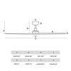 Ventilateur de plafond KLIM L noir/chêne connecté WIZ+télécommande