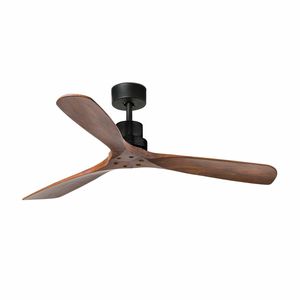 Ventilateur de plafond LANTAU en bois foncé – Design, silence et performance