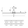 Ventilateur plafond LANTAU bois foncé – Moteur DC silencieux – 6 vitesses – Télécommande – Smart Wiz– Été/hive