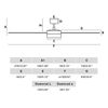 Ventilateur de plafond RUDDER L blanc/bois LED connecté Wiz+télécommande