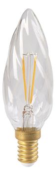 Flamme torsadée claire filament LED 2W E14 Girard Sudron