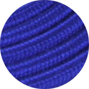 Câble rond double isolation tressé bleu outremer 2x0.75mm²
