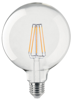 Globe clair filament LED 10W E27 2.700°K teinte chaude