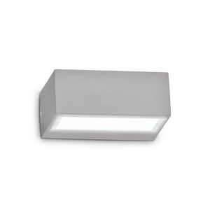 Applique extérieure rectangulaire TWIN finition Gris 