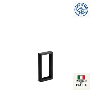 Borne rectangulaire profil aluminium IP66 ARKE 400 en noir RAL9005