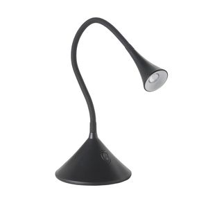 Lampe de bureau LED flexible CALA noire à poser
