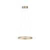 Lustre rond suspendu TITUS finition Laiton mat