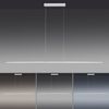 Lustre linéaire tige PURE-LITE finition Acier Tactile