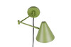 Applique TRIO COSIMA 263970115 - Vert, orientable, bras articulé, système FlexConnect