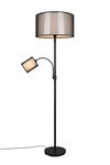 Lampadaire avec abat-jour et liseuse BURTON de Triolighting